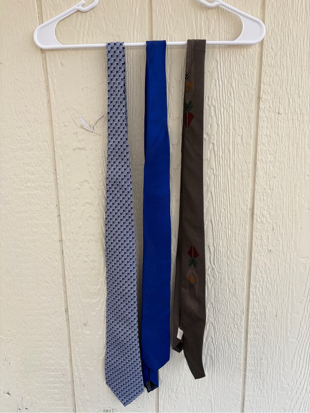3 Classic Mens Blue Solid Necktie
